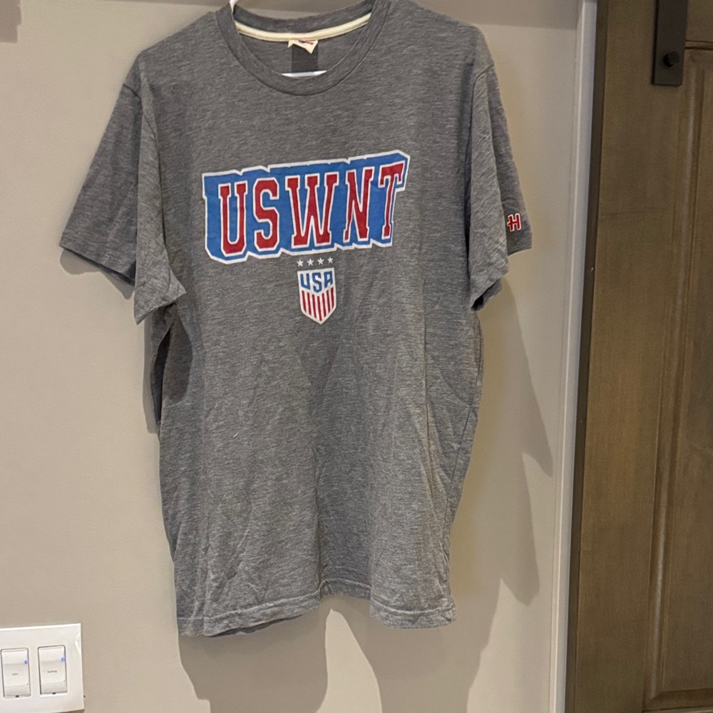 HOMAGE Gray USWNT Short Sleeve Tee